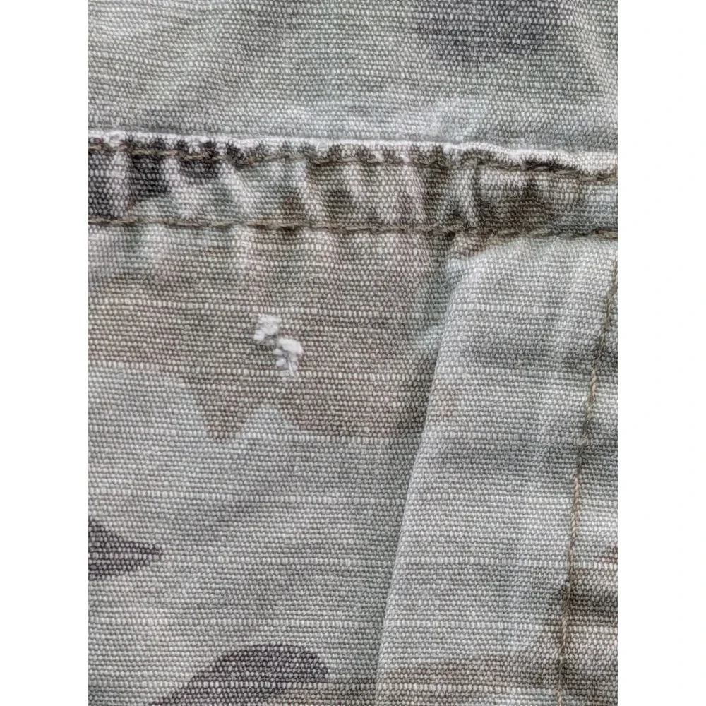 Wrangler Authentic Issue Mens Camo Cargo Shorts Green Grey Cotton Ripstop 36